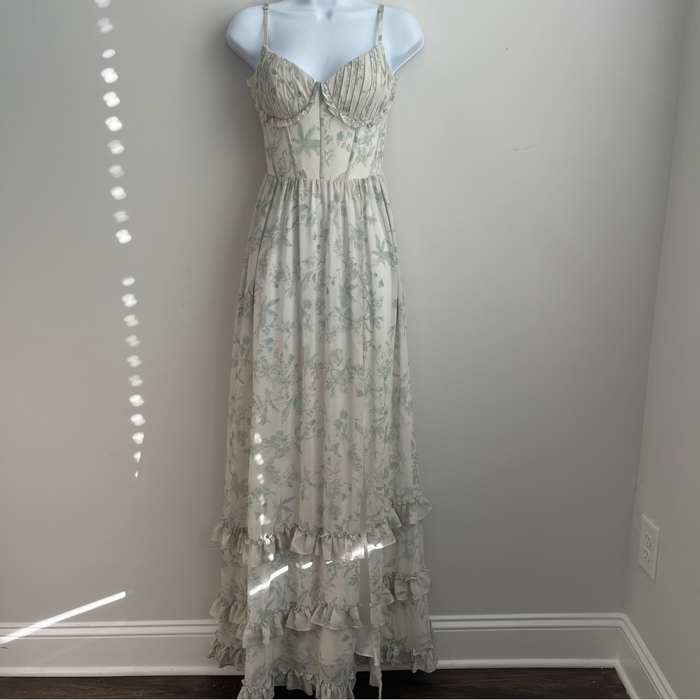 A.W Bridals Verdant Floral Wilds Maxi Dress